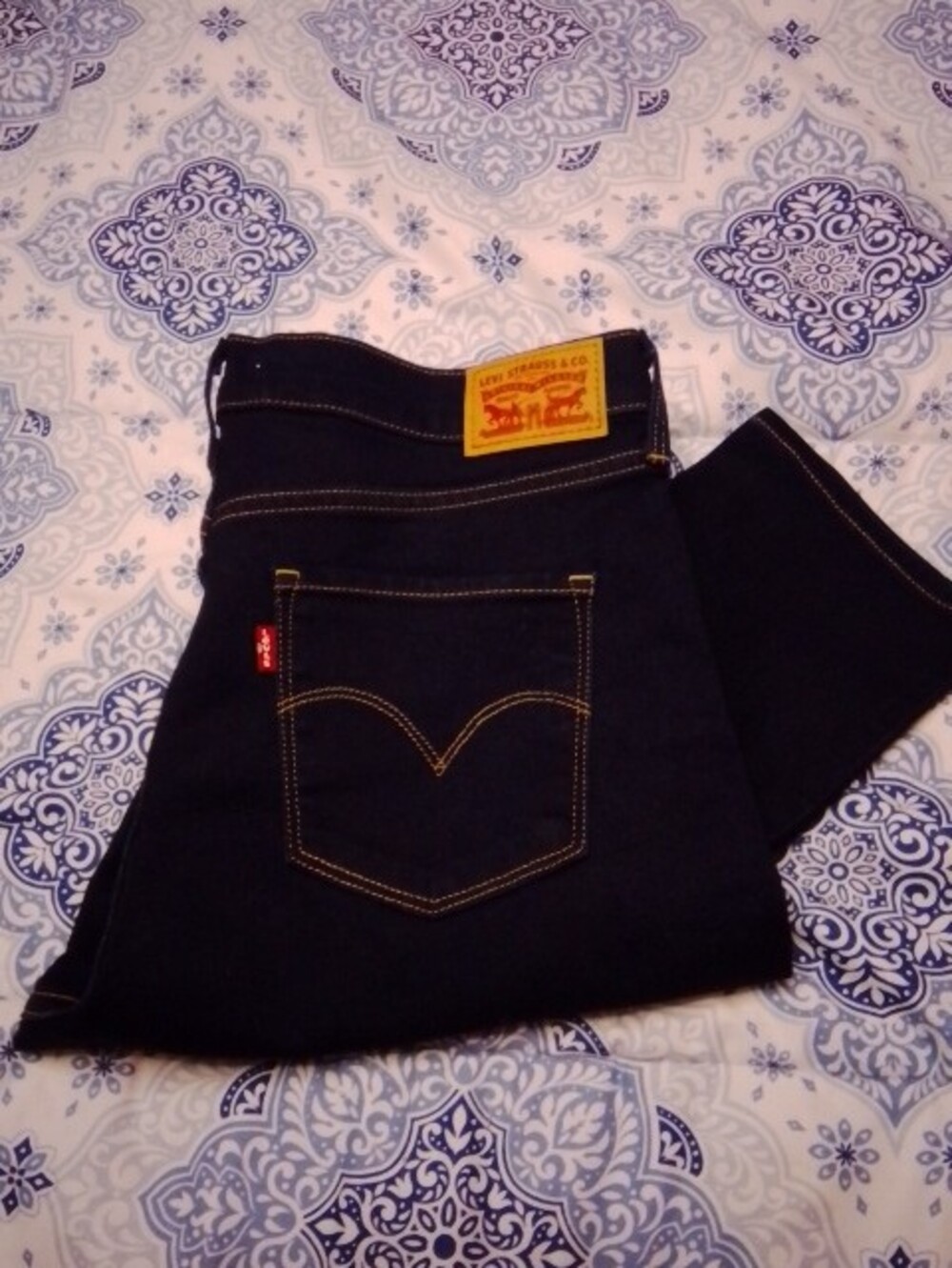 Levi's Dark Blue Shaping Skinny Jeans